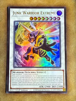 Yugioh Junk Warrior Extreme L5DD-ENY32 Ultra Rare 1st Ed NM - Image 1