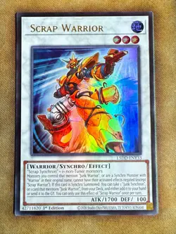Yugioh Scrap Warrior L5DD-ENY33 Ultra Rare 1st Ed NM - Image 1