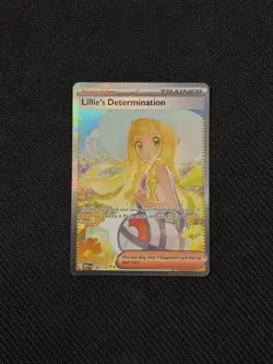 Pokemon TCG Mega Evolution Base Set: Lillie’s Determination 184/132 SIR Card NM - Image 1