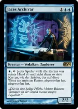 Jaces Archivar / Jace's Archivist - MAGIC 2012 - deutsch (good -) Rare - Image 1