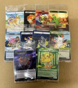 MTG Final Fantasy Plastic Tokens Complete Set of 10 JPN limited FF Family Mart - Image 1
