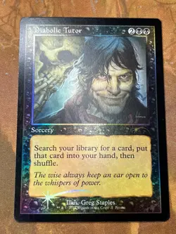 1x FOIL DIABOLIC TUTOR - Open House Promo - MTG - Magic the Gathering - Image 1