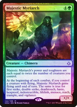 Majestic Myriarch FOIL Hour of Devastation NM Green Mythic Rare CARD ABUGames - Image 1
