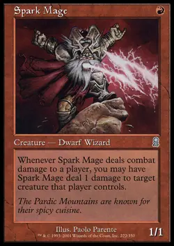 MTG SPARK MAGE EXC - MAGO DELLE SCINTILLE - OD - MAGIC - Image 1