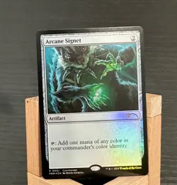 FOIL Arcane Signet (Squirrel Artwork) MTG Commander Commandfest Promo NM English - Image 1