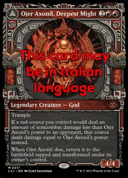 MTG OJER AXONIL, DEEPEST MIGHT 317 EXC OJER AXONIL, POSSANZA PROFONDA LCI X IT - Image 1