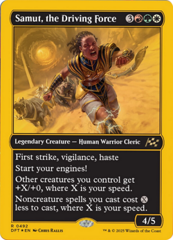 Samut, the Driving Force (First-Place Foil) [Aetherdrift] - Image 1