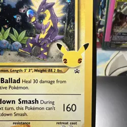 Pokemon TCG Light Toxtricity SWSH137 Celebrations Black Star Promo LP - Image 5