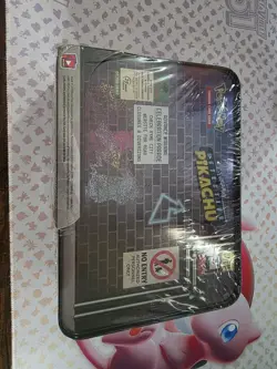 Pokemon Detective Pikachu Collector Treasure Chest Lunch Box Tin Sealed TCG 820650805387 - Image 3