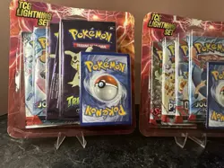 Lot Of 2 - Pokemon TCG Lightning Set 4 Packs + 1 Card Factory Sealed - Image 1