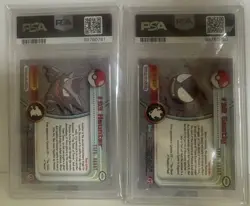 Topps Pokemon Gastly #92 and Haunter #93 Blue Labels, Holo, PSA 10 sequential - Image 2