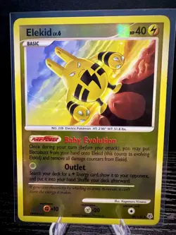 Elekid 48/130 Diamond & Pearl Reverse Holo Vintage Pokemon TCG Card LP - Image 1