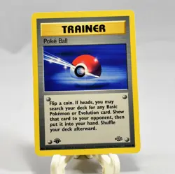 Poke Ball Trainer Pokemon Card 1st Edition Jungle Set 64/64 NM/Mint Condition - Image 1