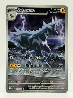 2025 Near Mint Pokemon Zebstrika IR 115/086 Sv: White Flare NM Illustration Rare - Image 1