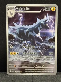 2025 Near Mint Pokemon Zebstrika IR 115/086 Sv: White Flare NM Illustration Rare - Image 4