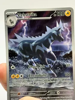 2025 Near Mint Pokemon Zebstrika IR 115/086 Sv: White Flare NM Illustration Rare - Image 5