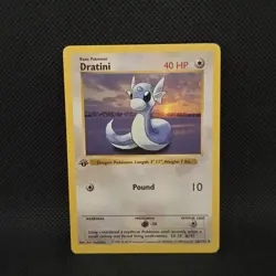 Dratini 1st Edition Base Set Near Mint #26 Vintage 1999 Pokemon TCG - Image 1