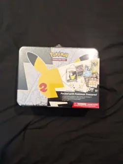 Pokemon 25th Anniversary Celebrations Treasure Chest Lunchbox Tin Factory SEALED - Image 1