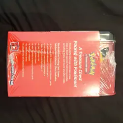Pokemon 25th Anniversary Celebrations Treasure Chest Lunchbox Tin Factory SEALED - Image 4