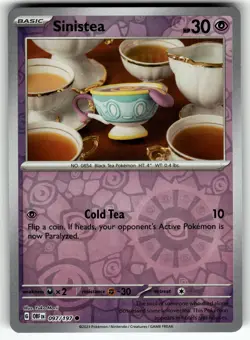 Sinistea 097/197 SV03: Obsidian Flames NM Pokemon Card TCG - Image 1