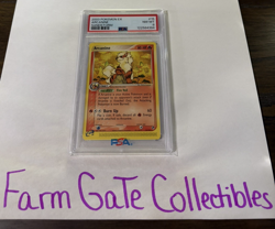 PSA 8 NM-MT 2003 Pokemon Rare 15/100 Arcanine Sandstorm EX - Image 1
