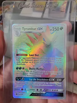 Pokemon TCG Tyranitar GX Lost Thunder Holo Card 223/214 Secret Ultra Rare Bundle - Image 2