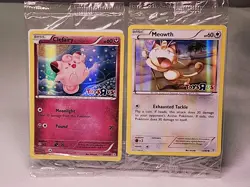 2016 Pokemon Toys R Us Meowth Clefairy Promo Sealed Set Of 2 - Image 1