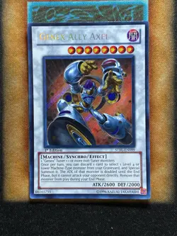 Yugioh Genex Ally Axel STBL-EN099 Secret Rare 1st Ed LP - Image 1