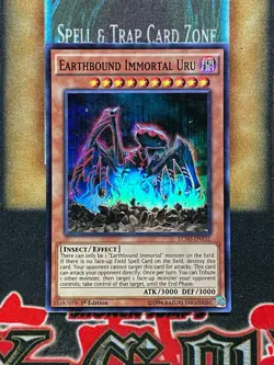 Yugioh Earthbound Immortal Uru LC5D-EN152 Super Rare 1st Ed NM - Image 1