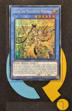 MP24-EN135 Ohime the Manifested Mikanko Prismatic Secret Rare 1st Edition YuGiOh - Image 1