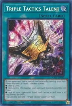 *** TRIPLE TACTICS TALENT *** SECRET RARE 1ST EDITION RA01-EN063 MINT/NM YUGIOH! - Image 1