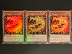 YUGIOH FLAME SWORDSMAN DECK- FIGHTING- FIRE- FUSION ARMAMENT-SALAMANDRA- BLUE NM - Image 4