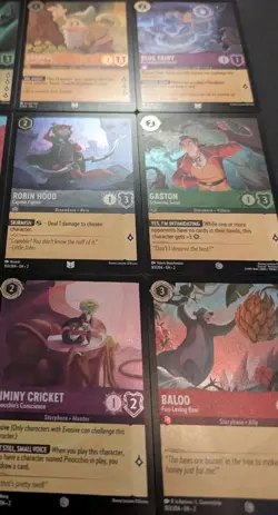 Disney Lorcana : Rise Of The Floodborn Lot Of 9 Foil Cards - Image 2