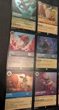 Disney Lorcana : Rise Of The Floodborn Lot Of 9 Foil Cards - Image 3