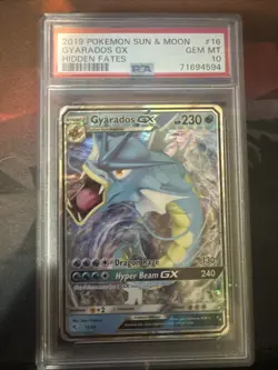 Pokemon Sun & Moon 2019 Gyrados GX Hidden Fates Card #16/68 PSA 10 - Image 1