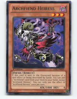 Archfiend Heiress #JOTL-EN029 Rare 1st edition Yugioh Card - Image 1