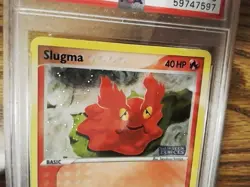 Slugma 73/115 Reverse Foil Graded Pokemon Card - PSA 8 - EX Unseen Forces - Image 3