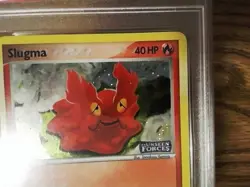 Slugma 73/115 Reverse Foil Graded Pokemon Card - PSA 8 - EX Unseen Forces - Image 4