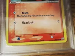 Slugma 73/115 Reverse Foil Graded Pokemon Card - PSA 8 - EX Unseen Forces - Image 5