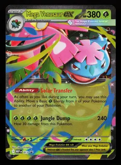 Mega Venusaur ex 013 Holo MEP EN Promo Pokemon Card (small dent) - Image 1