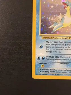 Pokemon TCG Lapras Fossil Holo Rare Unlimited Card 10/62 Vintage NM - Image 5