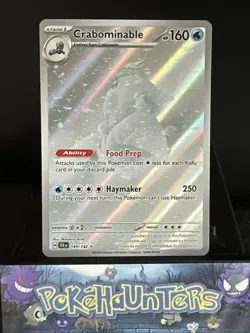 Pokemon Card Crabominable 149/142 Illustration Holo Rare Stellar Crown NM - Image 1