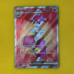 Medicham ex 161/142 Rare Full Art Stellar Crown Pokemon Card NM - Image 1