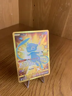 Pokemon Gold Mew TCG Celebrations Card 025/025 Full Art (Mint-Near Mint) - Image 2