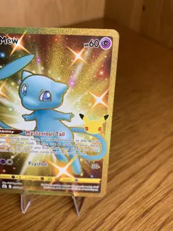 Pokemon Gold Mew TCG Celebrations Card 025/025 Full Art (Mint-Near Mint) - Image 3