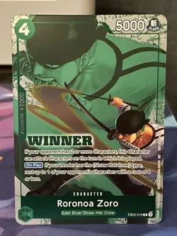 Roronoa Zoro (Winner Pack 2025 Vol. 3) EB02-019 One Piece Promotion Cards Foil - Image 1