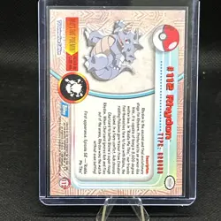 Rhydon #112 Pokemon Topps Card Non Holo TV Animation Edition Blue Label 1999 - Image 2