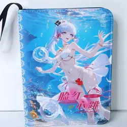 Ayaka Shenhe Genshin Card Binder 3-Ring Anime Waifu Redemption 10.5 in Folder - Image 1