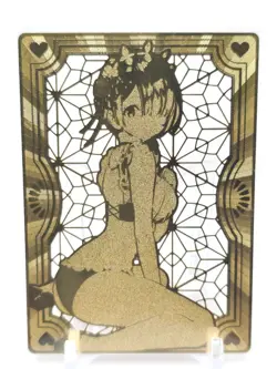 Goddess Story - Gold Metal Waifu Card - Rem - Image 2