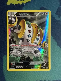 Regigigas Full Art POKEMON Foil Holo 2015 Black Star XY82 Trading Card TCG - Image 2